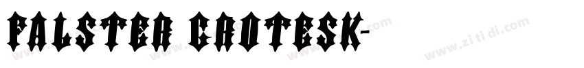 Falster Grotesk字体转换